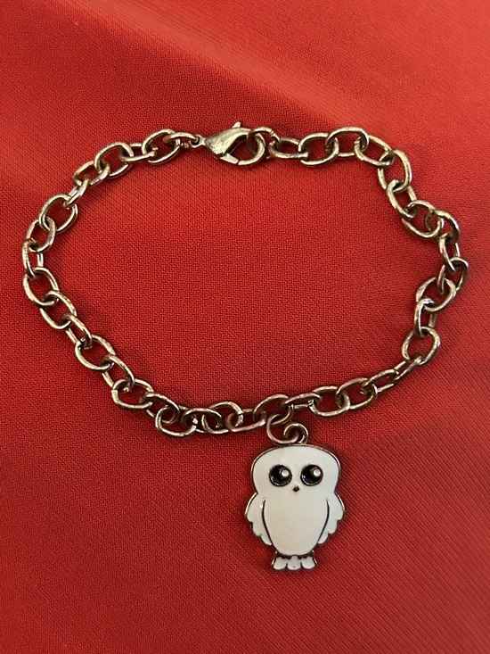 Jewelry - White Owl Charm Chain Bracelet